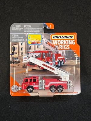 Matchbox Working Rigs San Diego Fire Rescue Pierce Velocity Aerial Platform - Image 1 of 3