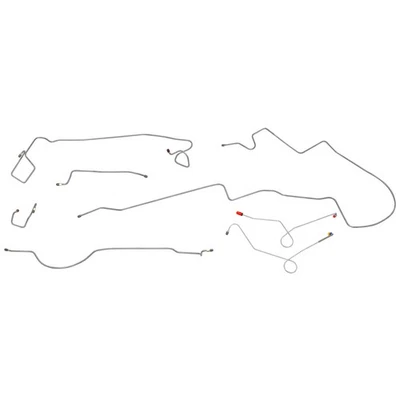 Juego completo de tubos de acero inoxidable Plymouth Duster 1974-76 de línea de freno de disco eléctrico Foto 1 de 4