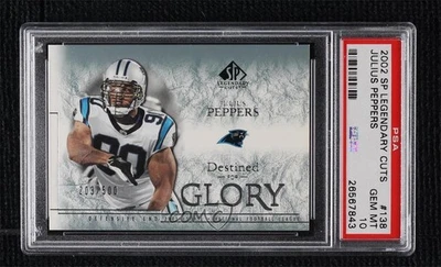 2002 SP Legendary Cuts Destined for Glory Julius Peppers PSA 10 GEM MT Rookie RC - Image 1 of 2