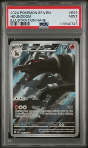 PSA 9 2024 POKEMON SFA EN-SHROUDED FABLE ILLUSTRATION RARE #066 HOUNDOOM - Picture 1 of 2