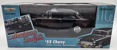 AMERICAN GRAFFITI DIECAST 1955 CHEVY #32080 ERTL AMERICAN MUSCLE 1/18 Foto 1 de 4