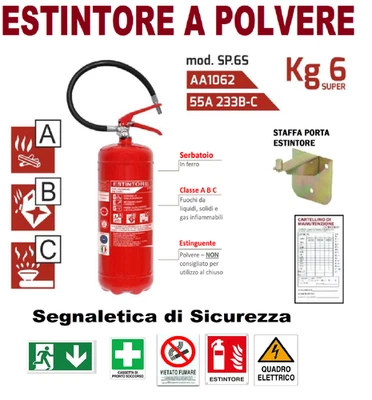 OFFERTA FINE ANNO   ESTINTORE POLVERE   ANNO  2025 - Immagine 1 di 4