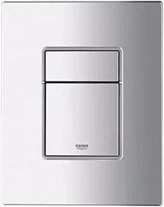 GROHE 38732000 Skate Cosmopolitan WC Wall Flush Plate Dual Flush Button Chrome - Picture 1 of 3
