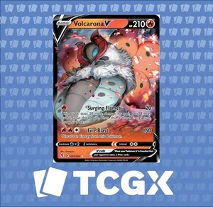Pokemon - Volcarona V - 021/203 - SWSH07: Evolving Skies - Holo - Ultra Rare NM - Bild 1 von 1