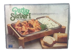 Corning Party Server I with Pyrex Fireside Serving Dishes Party Buffet Stand NEW - Picture 1 of 3