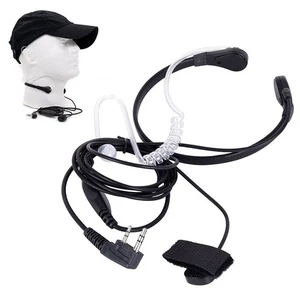 Transparent Acoustic Sound Tube Throat Mic Earpiece for Baofeng UV5R 888s - Afbeelding 1 van 12