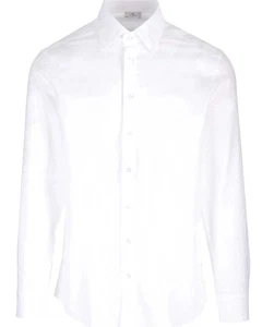 ETRO Mens White Subtle Paisley Print Button Down Shirt - Picture 1 of 10