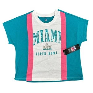 NFL Kids Super Bowl LIV Miami T Shirt Girls Size L 14 - Picture 1 of 5