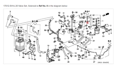 Juego de válvulas NSX HONDA ACURA GENUINO OEM, filtro de combustible solenoide ☆ 17012-SV4-L30 ☆ Foto 1 de 2