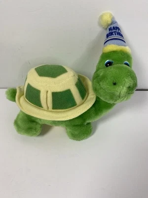 Happy Birthday Turtle Russ Plush Money Holder Stuffed Animal Vintage - image 1 of 4