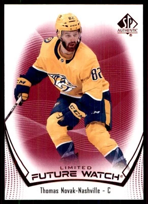 2021-22 SP Authentic Limited Red FW Thomas Novak Nashville Predators #191 - Image 1 of 2