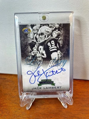 2008 Press Pass JACK LAMBERT Legendary Legacy AUTO #/25 Platinum Steelers💎 - Image 1 of 4