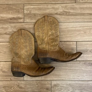 Justin Boots Exotic Snake Skin Style# 2012 Cowboy Ranch Boots Size Men’s 13 D - Picture 1 of 6