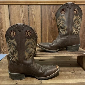 Justin Boots Size 3D 2523 JR Western Boots Cowboy Farm - Picture 1 of 7