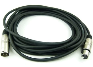 6 m Mikrofonkabel 3 pol XLR male auf XLR female - DMX Mikrofon Kabel Adam Hall - Picture 1 of 7