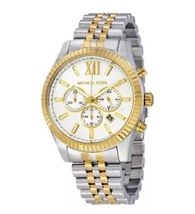 Michael Kors MK8344 Men's Two-Tone Lexington Watch - Picture 1 of 9