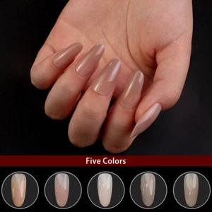 140 PIEZAS Gradiente Suave Desnudo Natural Puntas de Uñas Uñas Ultra Ajuste Extensión de Uñas Falsas - Imagen 1 de 13