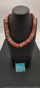 NOS Jay King 925 Sterling ALL Natural STACHELIGE AUSTERN Grobe Scheibe Halskette Neu mit Etikett - Bild 1 von 4