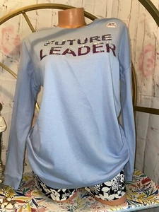 Bcg Juniors Blue Long Sleeve Sequin shirt sweater Size L/16 - Picture 1 of 6