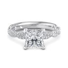 1.15CT Princess Cut VVS-1 Clarified 18K Rose Gold Diamond Ring Gift For Women