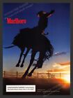 Marlboro Man Cowboy Bronco at Sunset Cigarettes 2000s Print Ad 2000