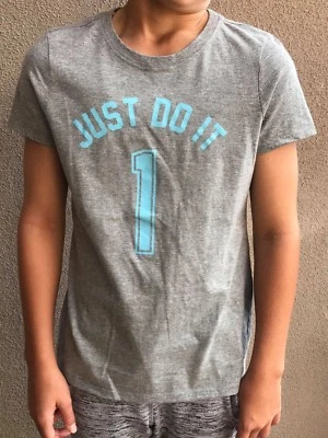 NEW NIKE Girls JUST DO IT T Shirt SIZE M $18 - Image 1 of 2