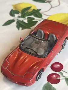CHEVROLET CORVETTE CABRIOLET ROUGE BURAGO OCCASION 1/43 - Imagen 1 de 14