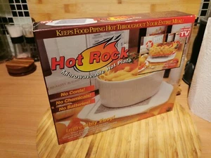 Hot Rocks - Microwavable Hot Rock Plate - Granite - Boxed and Unused - Picture 1 of 3