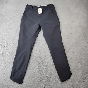 Peter Millar Performance Pants Womens 2 Black Ankle Chino meas 27x28 w/Tag - Picture 1 of 15