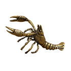 Captivating Brass Lobster Sculpture - Enhance Your Beachy Vibe