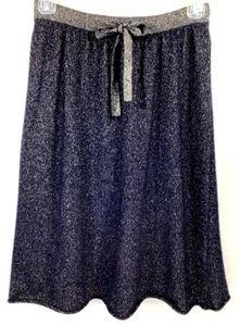 Demylee for J.Crew Size XS Lurex cashmere metallic drawstring sweater skirt - Picture 1 of 9