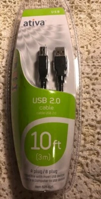 Ativa USB 2.0 Cable 10 Ft (3m) New Sealed  - Image 1 of 4