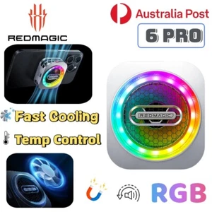 Redmagic 6 Pro Phone Cooler Radiator Magnetic Cooling Fan Gaming Video Universal - Zdjęcie 1 z 8