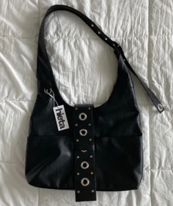 HIETA Masha Large Hobo Shoulder Bag Fits 16" Laptop Black Crossbody - Picture 1 of 13