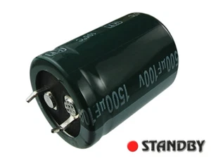 1pc 1500uF-100V 105`C, Capacitor electrolytic SNAP, JAMICON 25X35mm series HT - Imagen 1 de 1