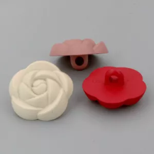 6pcs DIY Flower Shape Buttons Sew on Material for Costume Cardigan Decor Sew on - Picture 1 of 20