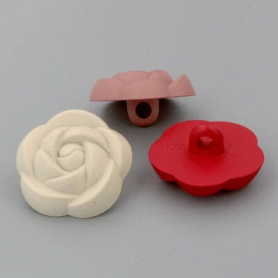 6pcs DIY Flower Shape Buttons Sew on Material for Costume Cardigan Decor Sew on - Image 1 of 4