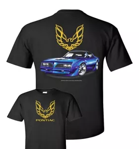 T-shirt Pontiac Trans Am uomo nera Firebird - Foto 1 di 1
