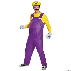Adults Deluxe Super Mario Brothers Wario Costume - Picture 1 of 1