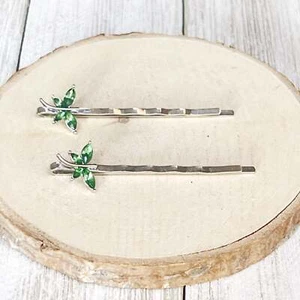 Green Dragonfly Hair Pin, Hair Pins For Woman, Womens Hair Clip, Womens Bobby Pi - Picture 1 of 6