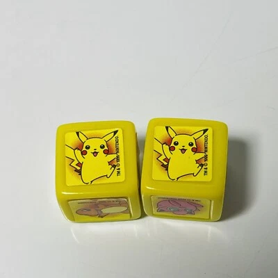 Lot of 2 Milton Bradley / Hasbro Pokemon Yahtzee Jr. Replacement Dice - Image 1 of 4