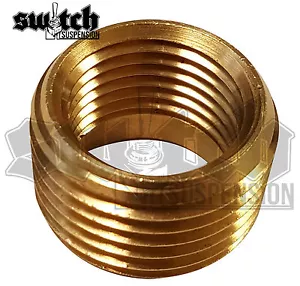 Brass Pipe Fitting 1/2 NPT Male to 3/8 NPT Female Reducer Face Bushing - Picture 1 of 13