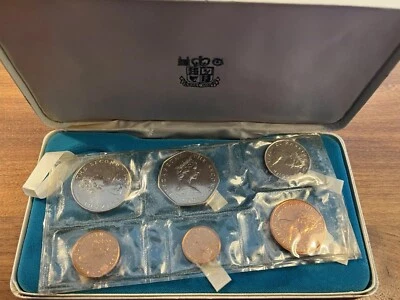 Isle of Man 1971 6-Coin Decimal Proof Set w/ Original Case - Image 1 of 4