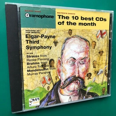 March 2000 GRAMOPHONE EDITOR'S CHOICE Top Ten Discs Classical CD Elgar-Payne NM - Image 1 of 4