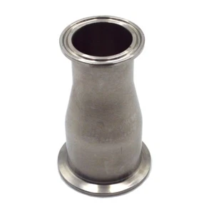 Reductor estilo abrazadera sanitaria de 2"" a 1-1/2"" 51 mm a 38 mm acero inoxidable 304 - Imagen 1 de 5