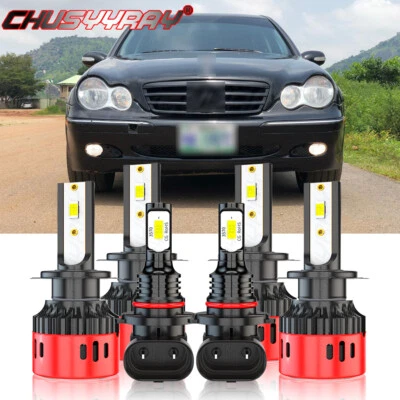 Para for Mercedes-Benz C230 2002-2007 Kit de faros LED y bombillas antiniebla Foto 1 de 4