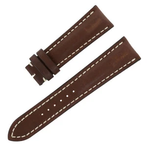 Breitling 443X 24-20mm Genuine Leather Brown Unisex Watch Band - Picture 1 of 2