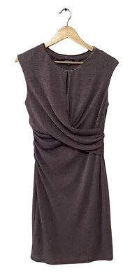 Nine West Dress Womens 10 Beige Faux Wrap Sleeveless Lined Classic Career Dress - image 1 of 4