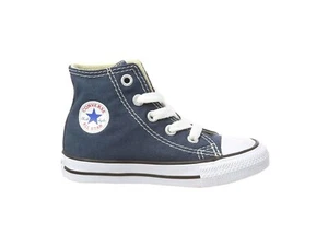 Converse All Star Hi Top Navy Blue Shoes Toddlers Babies Boys Sneakers - Picture 1 of 6