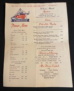 VINTAGE Larry Dixon's Flagship Supper Club Restaurant Union New Jersey MENU - Picture 1 of 5